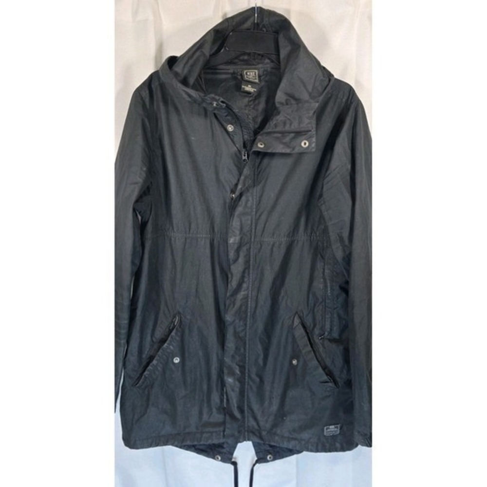 Nike Mens Engineered World Class Athletes Ripstop‎ Hooded Parka Jacket Black M - Picture 2 of 7